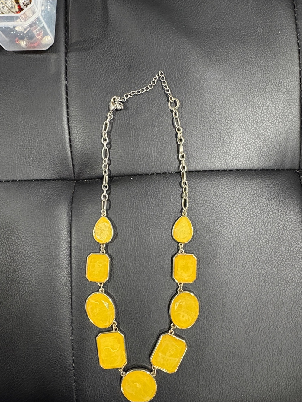 Yellow Statement Necklace - Women Jewelry